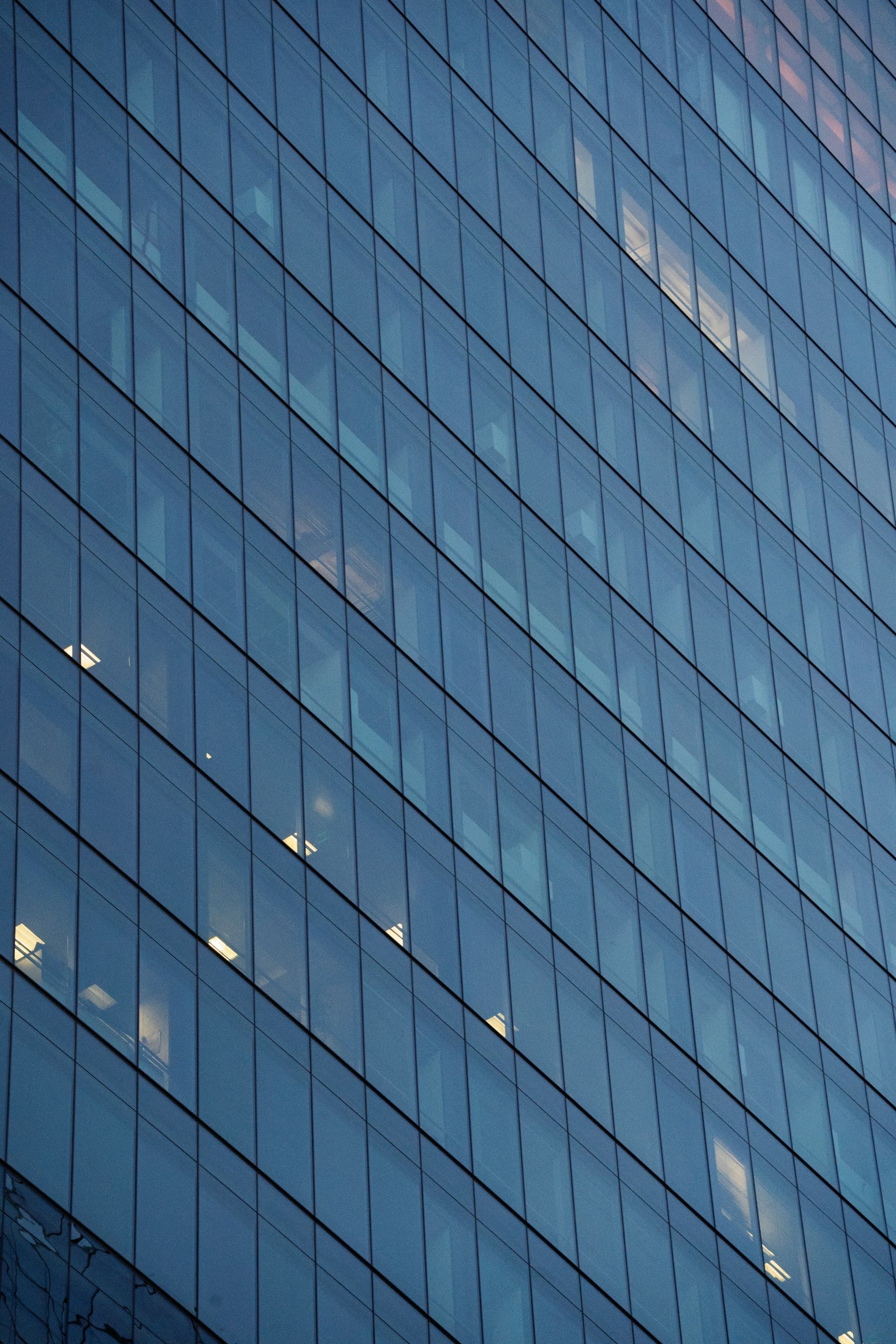 Window cleaning on a commercial building